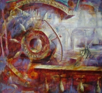 Александр Добродий, Архитектурный мотив, 2013  Х.м. 100Х100
