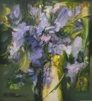 Борис Костяников, 1965 г.р.   Ночной букет, 1999  Оргалит, масло