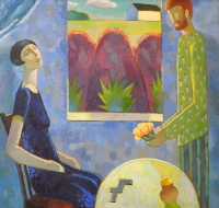 Дмитрий Добровольский, 1968 г.р. Свидание, 1994  Холст, масло