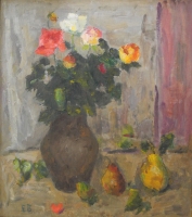 Евгений Волобуев,  1912—2002 Осенние розы, 1987 Холст, масло
