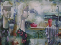 Александр Добродий.1960 г.р., Красный гранат, 2010  Холст, масло