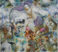 Александр Добродий.1960 г.р., Дама и короли, 2011  Холст, масло