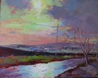 Юрий Шаповал.Дорога в зиму. 2012.Х.м.65Х70