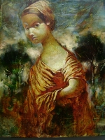 Александр Добродий, Дама, 2013  Х.м. 30Х40