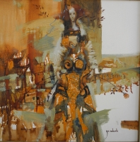 Олег Зеликов, Потоки времени, 2011г.  Холст, масло 50Х50