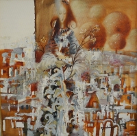 Олег Зеликов, Потоки времени, 2011г.  Холст, масло 50Х50