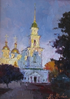 Юрий Шаповал. Соборный майдан.Полтава. 2012.Х.м.30Х40